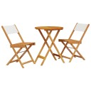  Bistrosett 3 deler kremhvit stoff og heltre 3281748