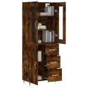 vidaXL Highboard røkt eik 69,5x34x180 cm konstruert tre 8720845478766