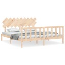 vidaXL Sengeramme med hodegavl 6FT Super King heltre