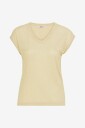 Only - Topp onlSilvery S/S V Neck Lurex Top - Gull