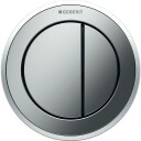 Geberit Omega 10 Round Trykknapp, Krom/matt Krom