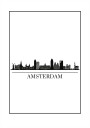 Amsterdam Skyline Poster Plakat / 40x50cm