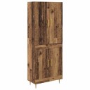  Høyskap Veggmontert Gamle tre 69,5 x 34 x 180 cm Konstruert tre