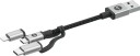 Mophie 3-in-1 ladekabel 1 m (sort)