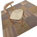 Helteppe   Almeria Tekstilfliser 24 stk. brun Størrelse: 50 x 50 cm
