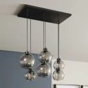 TK Lighting Cubus 6 Pendel Graphite Euluna