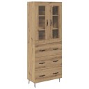  Høyskap med skuff Artisan Eik 69,5 x 34 x 180 cm Konstruert tre