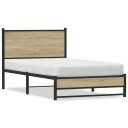  Sengeramme i metall uten madrass sonoma eik 100x190 cm 8721102954672