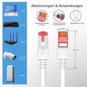Helos Cat 6A S/Ftp 10 M 10 M Cat6a S/Ftp S-Stp Rj-45 Rj-45 Rød