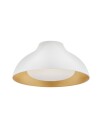 Agnes 15" Flush Mount Plaster White