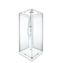 Contura Showerama Comfort Square Dusjkabinett 900x900 mm Børstet aluminium, Baderom