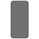 iPhone 15 Privacy Full Cover Beskyttelsesglass Svart Kant