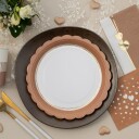 Santex Papptallerkener Mocha 6-pakning 9317 0-115