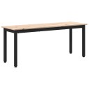 vidaXL benk Naturlig 110 x 35 x 45 cm Massiv furu