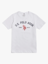 U.S. Polo Assn. Junior Signature Arch Print Tshirt Hvit 7 8ÅR