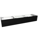Vikingbad MIE Demi Slett Servantskap Mål: B180xh46xd29 cm 2 Servant Skandinavisk eik / 180cm Dobbel