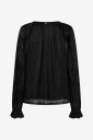 MOS MOSH   Bluse MMXimena Glam V neck Blouse   Svart