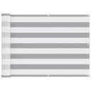 vidaXL Balkong Skjerm Lys Grå og Hvit 75 x 200 cm PU belagt oxford alu