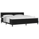  Kontinentalseng med madrass med madrass Svart 200 x 200 cm