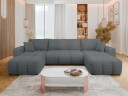 Flo Sovesofa med dobbel sjeselong 4 seter   Hvit