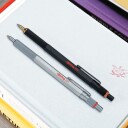 Rotring rOtring 8 Ballpoint Pen  Medium Point  Svart Ink  Sølv Barrel  Refillable