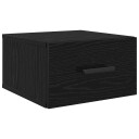  Nattbordskap Svart Eik 35 x 35 x 20 cm Konstruert tre