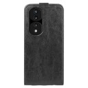 Honor 70 Pro Vertikalt Flip-Deksel med Kortlomme Svart
