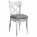  Seteputer 4 pcs Lysegrå 40 x 40 x 12 cm stoff