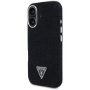 Guess Denim Triangle Logo MagSafe-deksel til iPhone 16 - Svart