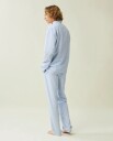 Lexington   Icons Eddie Cotton Light Oxford pyjamas   Blå