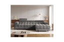 Hjørnesofa Eltap Felro 285x181x93 cm   Sola 06 Mørk Grå Høyre