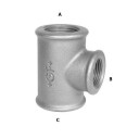 Galvanisert T-rør 3/4" x 1" x 3/4"