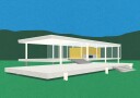 Ludwig Mies Van Der Rohe Farnsworth House Plakat Plakat / 30x40cm