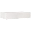 Plantekasse hvit 110x60x23 cm heltre furu