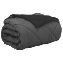 vidaXL Sommerdyne Svart og Anthracite 200 x 200 cm Mikrofiber