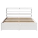  Sengeramme med hodegavl hvit 150x200 cm heltre furu 3306739