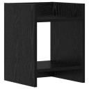 vidaXL Planteholder Svart eik 30 x 30 x 40 cm Konstruert tre
