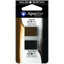 Aquafine Aquarelle Half pan Duo Sepia Hue/Paynes Grey