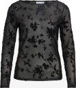 Vila   Langermet topp Vimiranda L/S Top/Dc   Svart