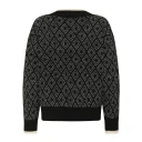 Kaffe Kasirens Knit Pullover   BLACK/TURTLEDOVE ARGYLE   XS