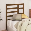 vidaXL Sengegavl honningbrun 106x4x104 cm heltre furu