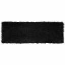  Faux Skinnmatte Tafalla Svart 80 x 250 cm Polyester