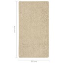 vidaXL Flossteppe kremhvit 80x150 cm sklisikkert