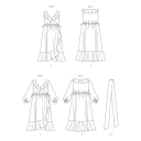 Butterick 6927- Kjole til dame W2 20W-22W-24W-26W-28W 