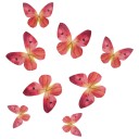 Wilton Spiselig Kakepynt Sommerfugl – Ombre Pink Pk/8 | Slikkepott.No