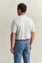 Gant Tofarget poloskjorte GREY MELANGE 4XL