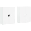 vidaXL Veggskap 2 stk hvit 69,5x34x90 cm