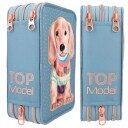 TOPModel Triple Pencil Case with Application CITY GIRLS  0412561 