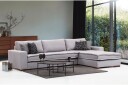 Mamerto Sofa m. Divan 4 seters   Lysegrå
