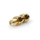 Nedis SMA Adapter 50 Ohm Gullbelagt, Omvendt Polaritet - 2 Stk